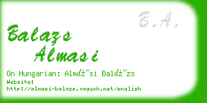 balazs almasi business card